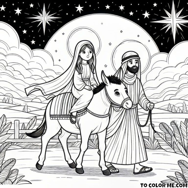 Journey to Bethlehem: Mary and Joseph on the Donkey – Inspirational ...