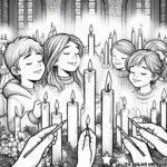 Light the Way: Advent Candles Coloring Page for Kids