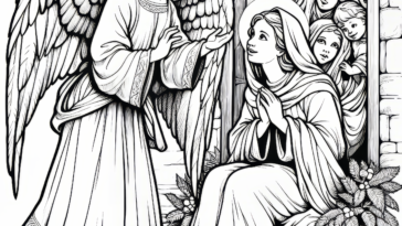 Heavenly Revelation: Color the Annunciation of Mary