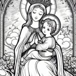 Coloring Devotion: Our Lady of Good Counsel