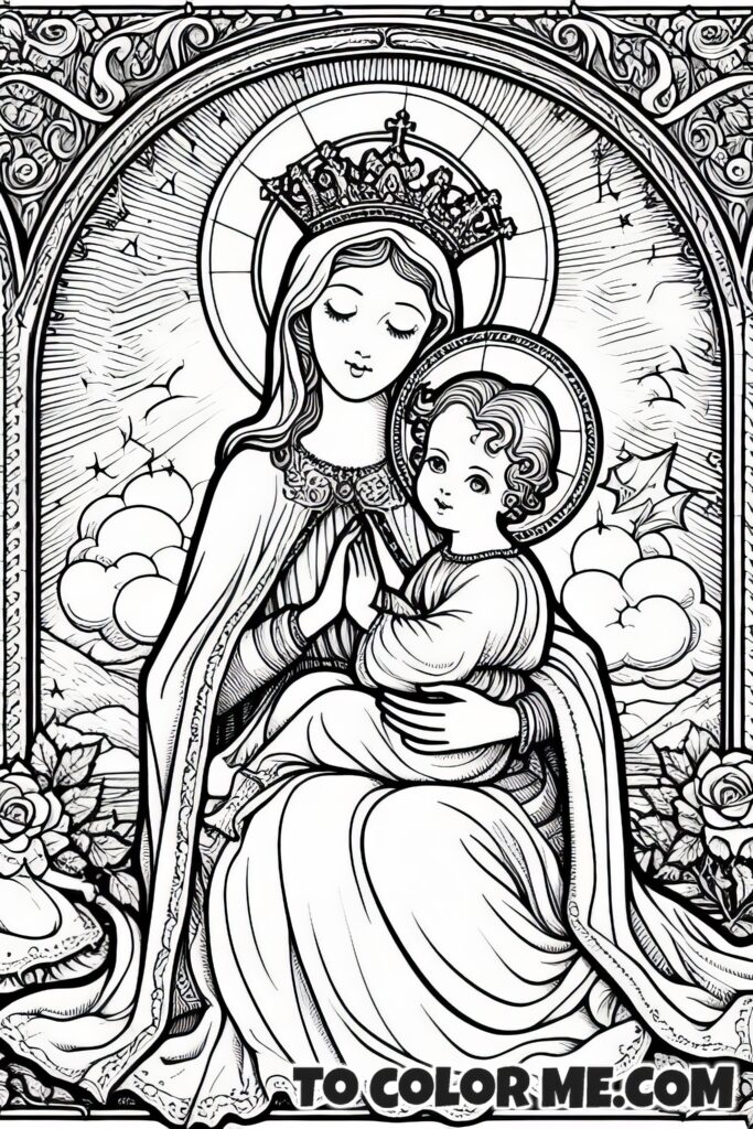 Coloring Devotion: Our Lady of Good Counsel