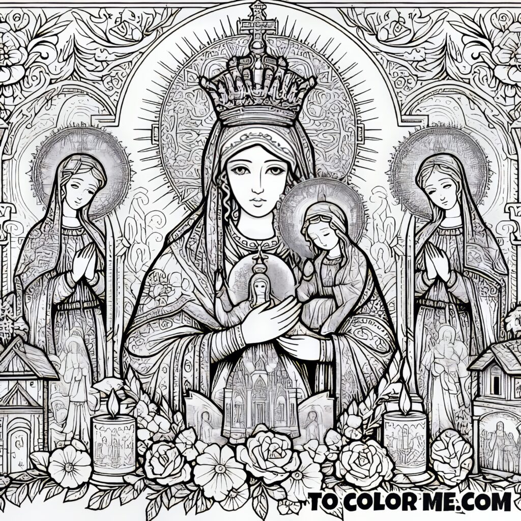 Coloring with Our Lady of Good Counsel: A Spiritual Journey