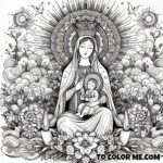 Mary’s Guiding Colors: The Good Counsel Coloring Page