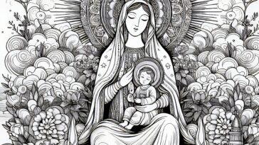 Mary’s Guiding Colors: The Good Counsel Coloring Page