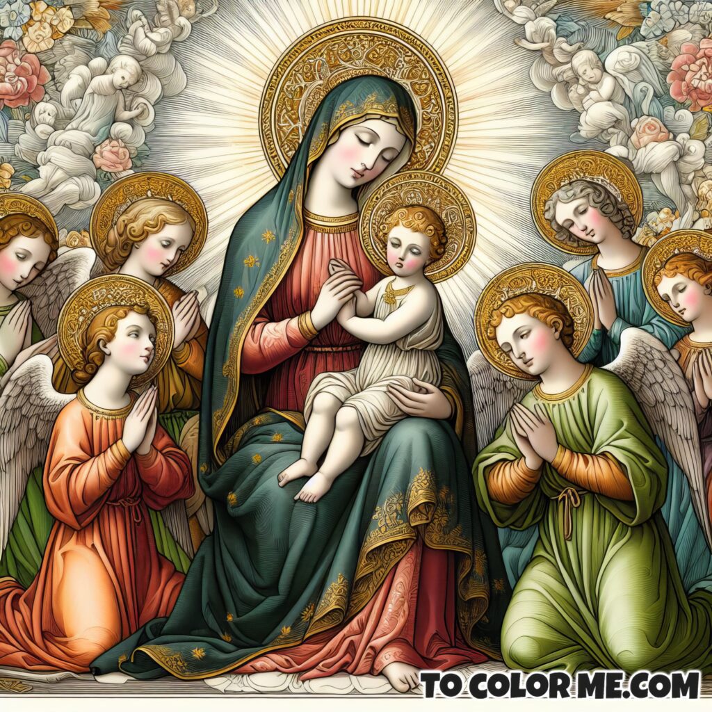 Blessed Tints of Counsel: Our Lady’s Coloring Sanctuary