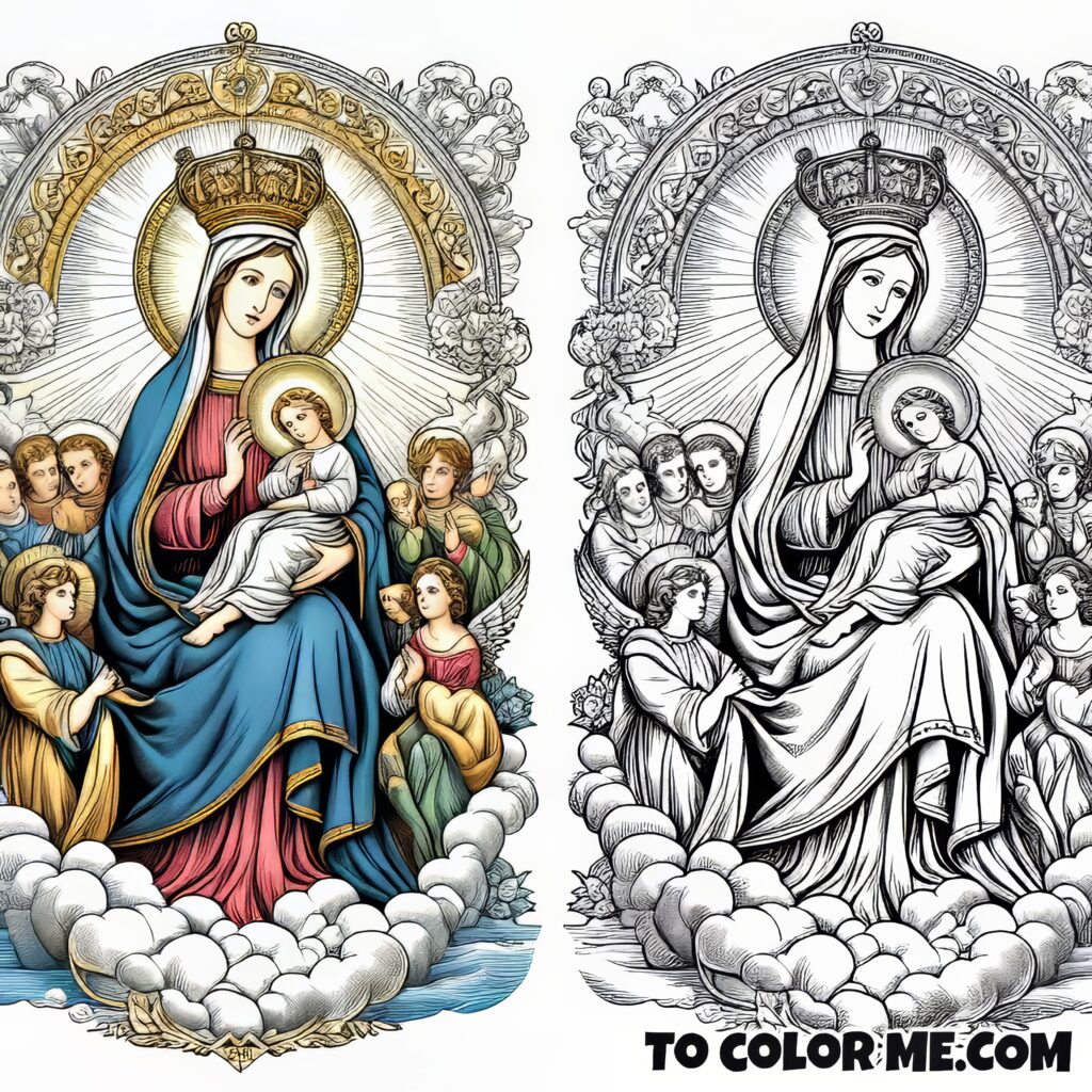 Sacred Shades: A Coloring Tribute to Our Lady of Good Counsel