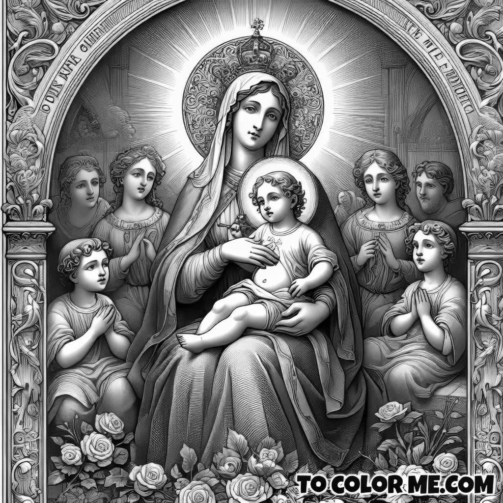Coloring for Guidance: The Our Lady of Good Counsel Edition