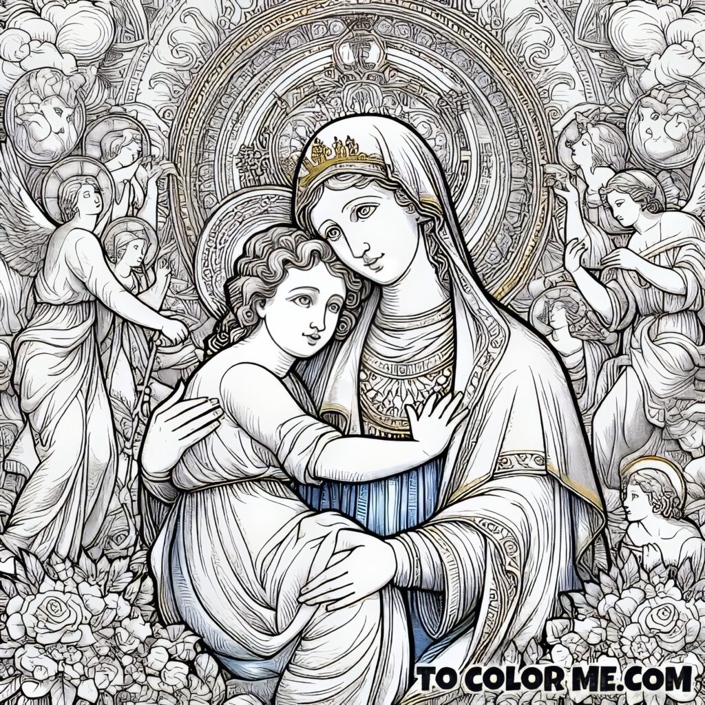 Our Lady’s Colors of Comfort: Good Counsel Coloring