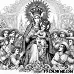 Mary’s Colors of Serenity: Our Lady of Good Counsel Coloring Page