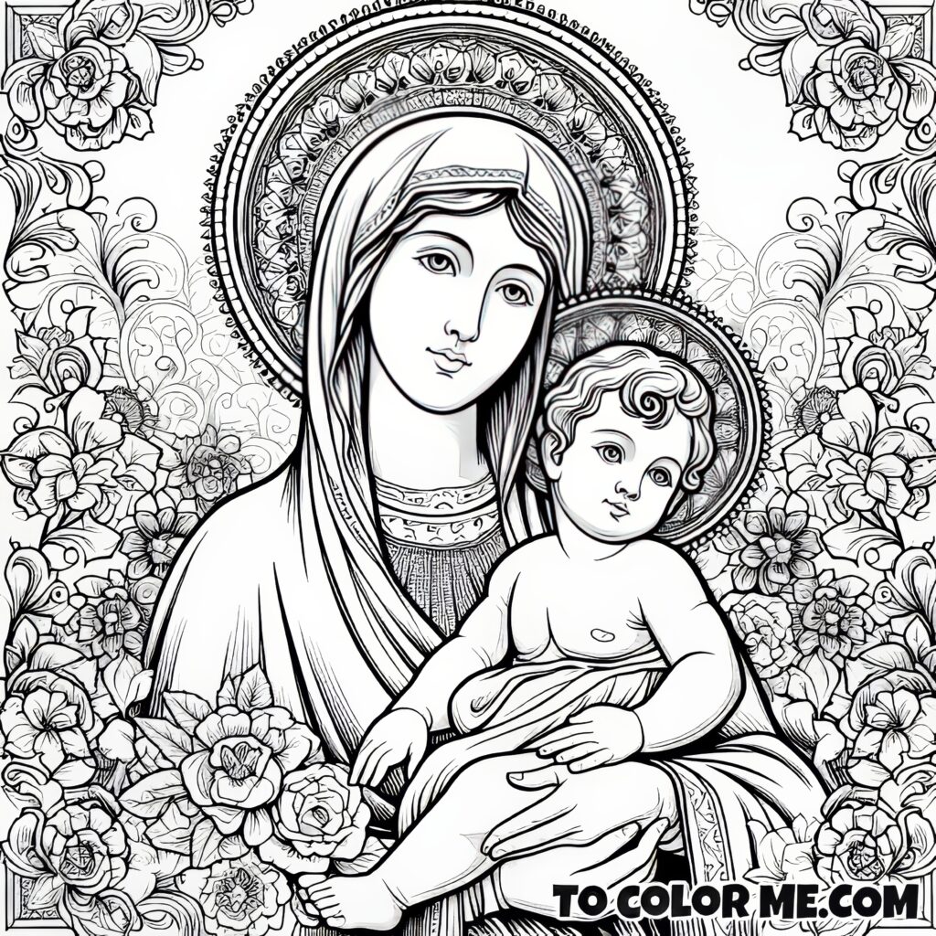 Counsel in Chromatics: Our Lady’s Coloring Sheet