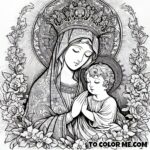 Divine Brushstrokes: Coloring Our Lady of Good Counsel