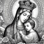 Embrace Faith with Our Lady of Good Counsel Coloring
