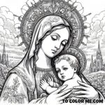 Vivid Virtue: Our Lady of Good Counsel Coloring Collection