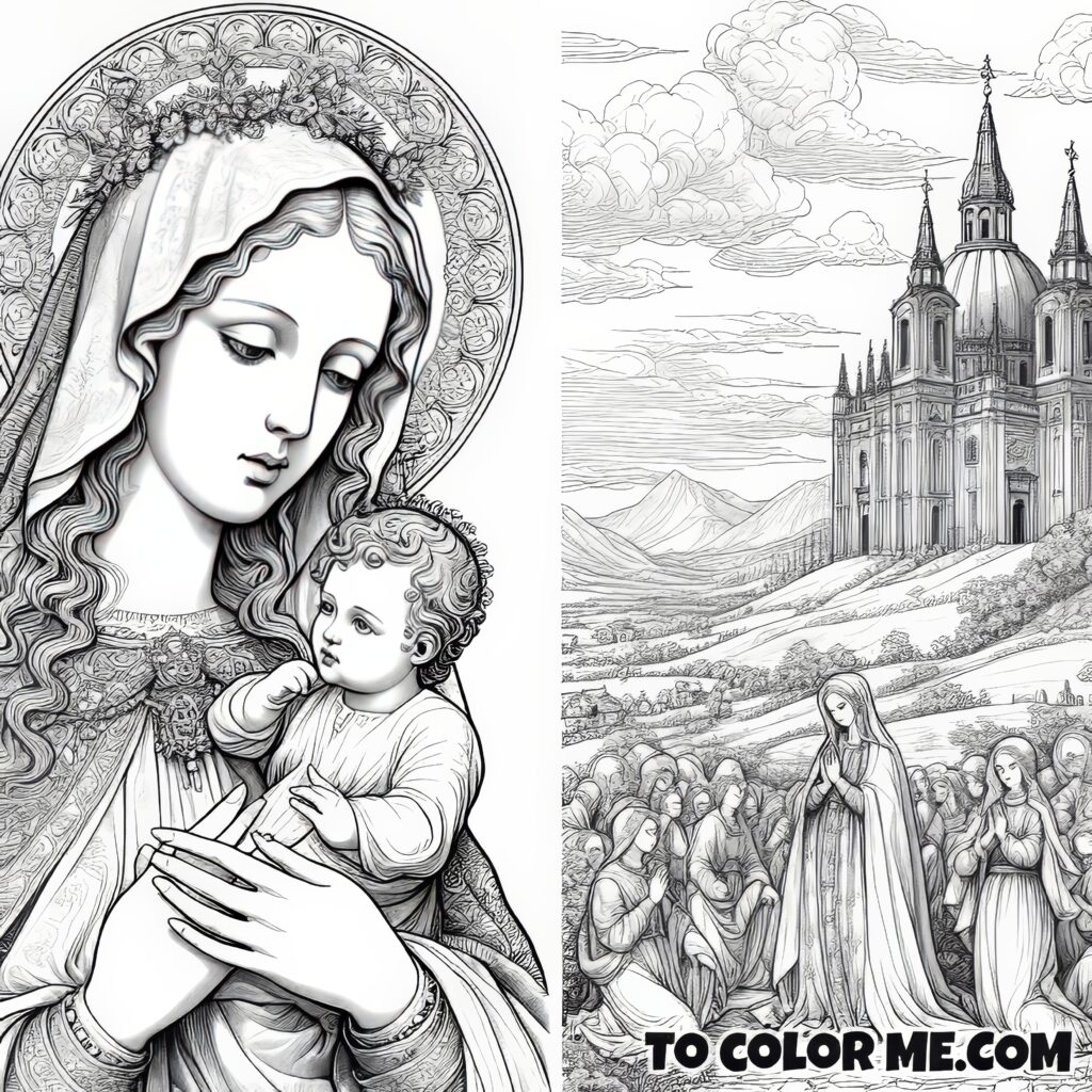 Serene Sketches: Our Lady of Good Counsel Color Journey