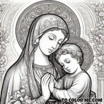 Our Lady of Good Counsel: Sacred Art Coloring
