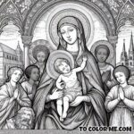 Counsel in Colors: Mary’s Guiding Light Coloring Page