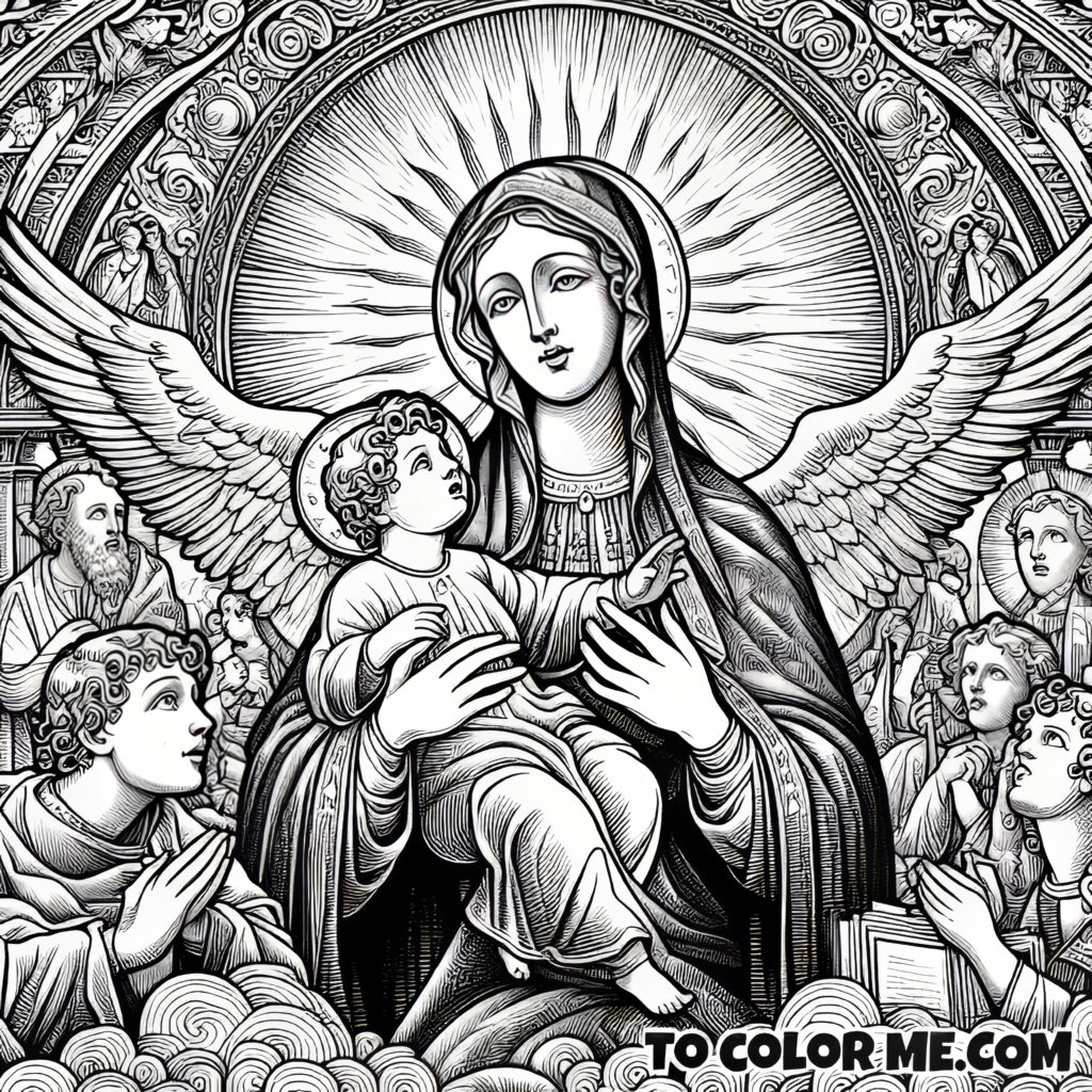 Heavenly Hues: Our Lady of Good Counsel’s Artistic Sheet