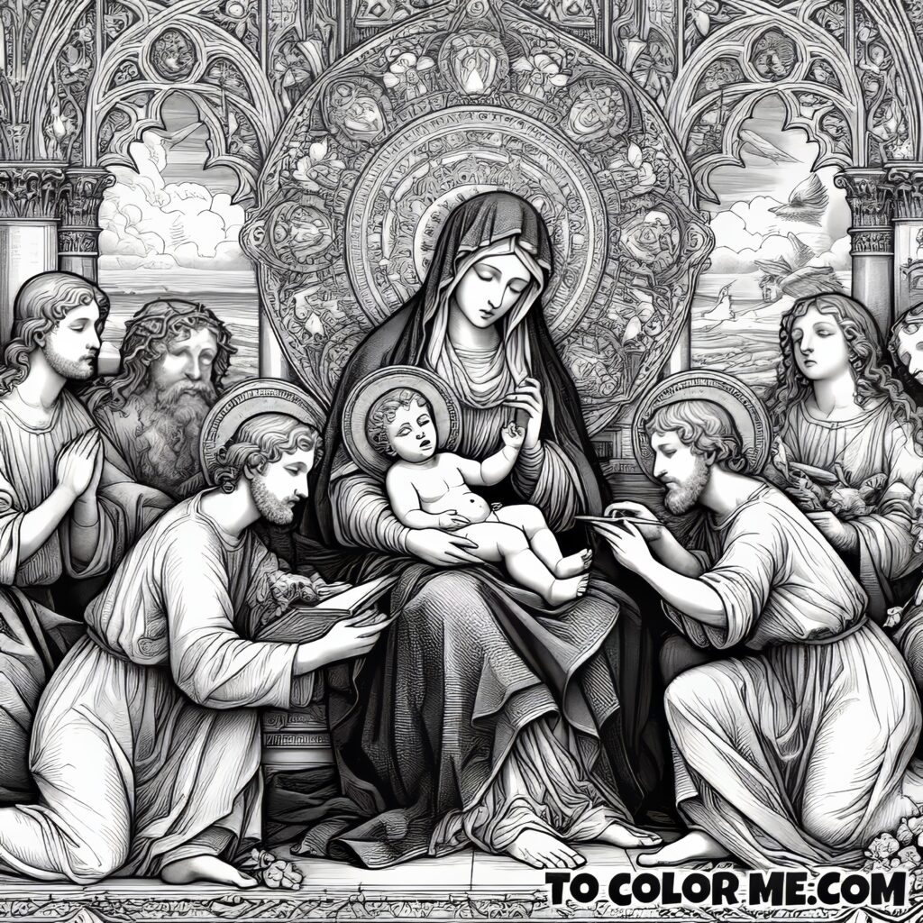 The Art of Devotion: Coloring Our Lady of Good Counsel
