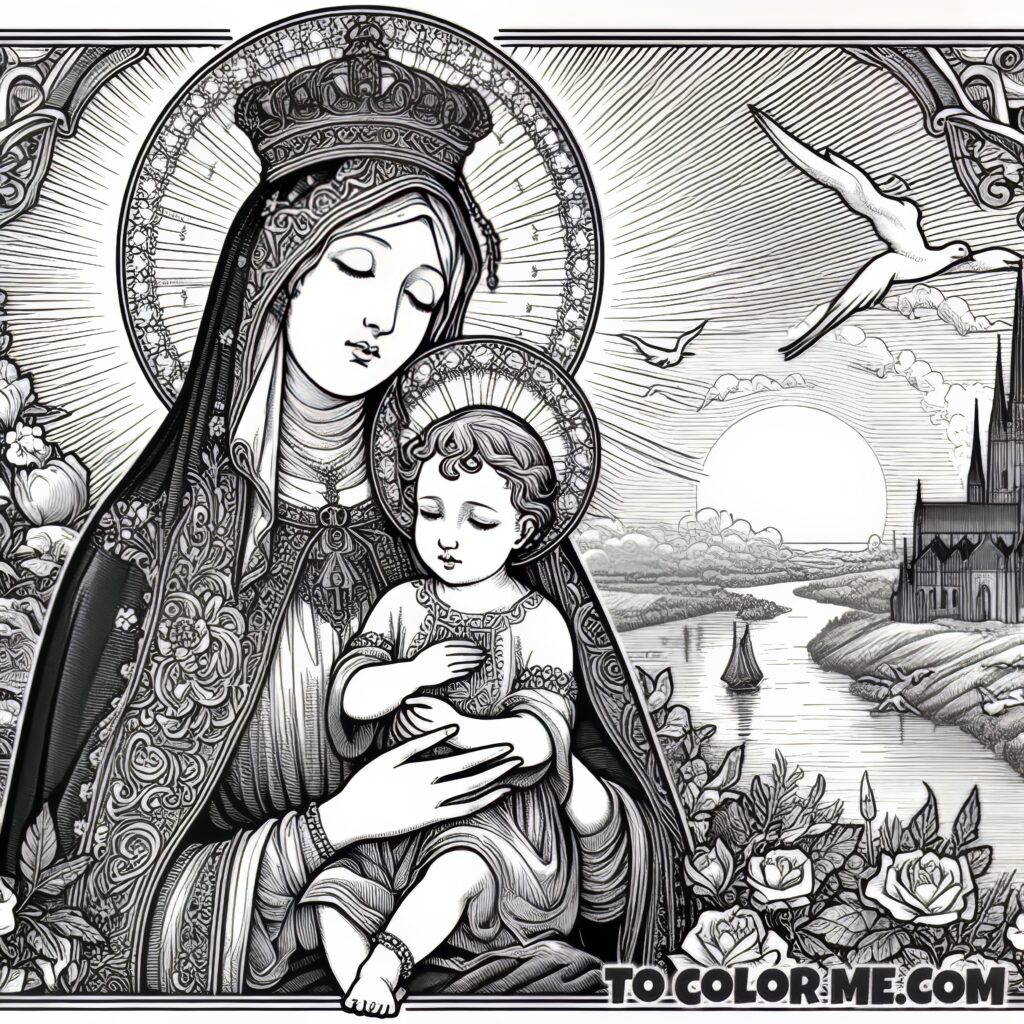 Ethereal Sketches: Coloring the Counsel of Our Lady