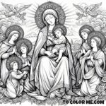 Mary’s Mantle of Colors: Good Counsel Coloring