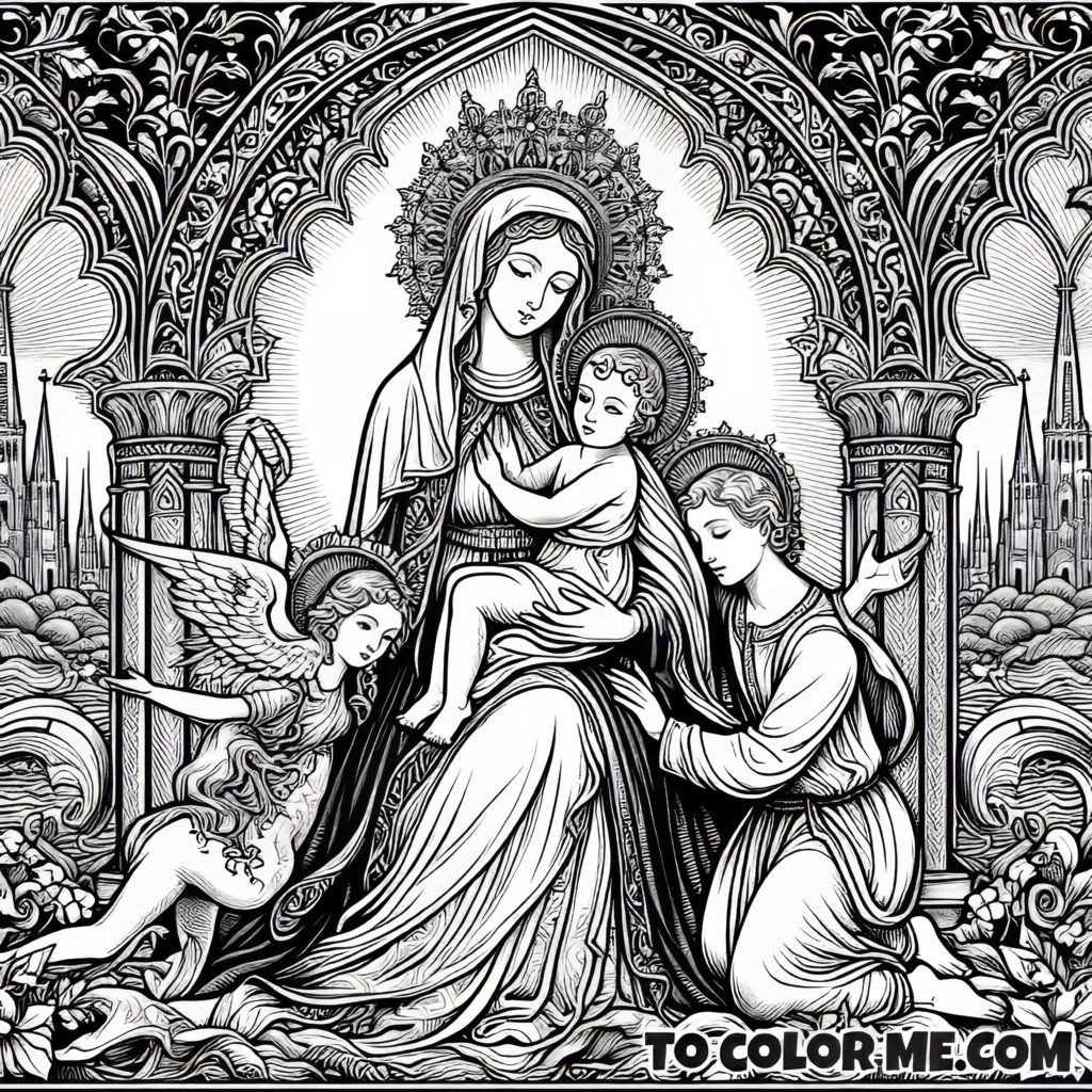 Our Lady of Good Counsel: Divine Coloring Experience