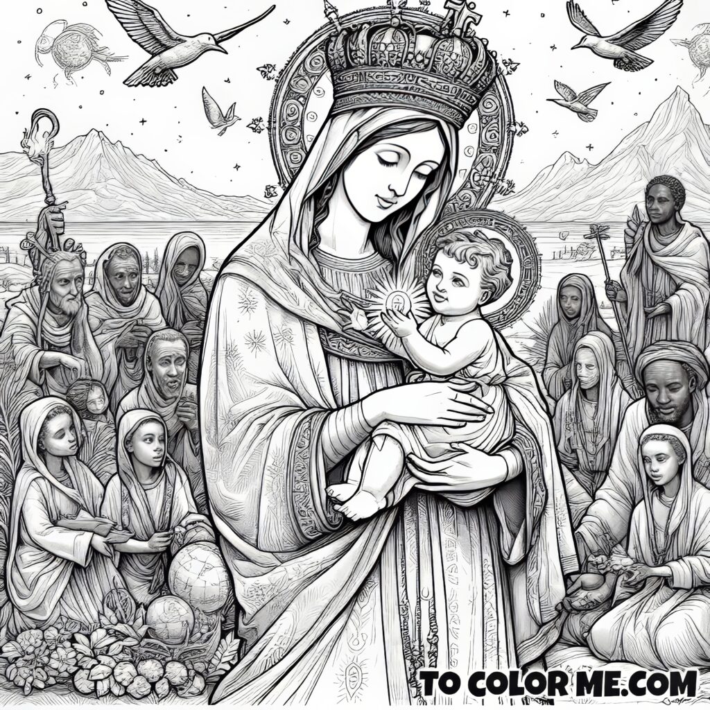 Divine Guidance: Coloring Masterpieces of Our Lady of Good Counsel