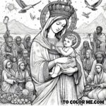 Divine Guidance: Coloring Masterpieces of Our Lady of Good Counsel