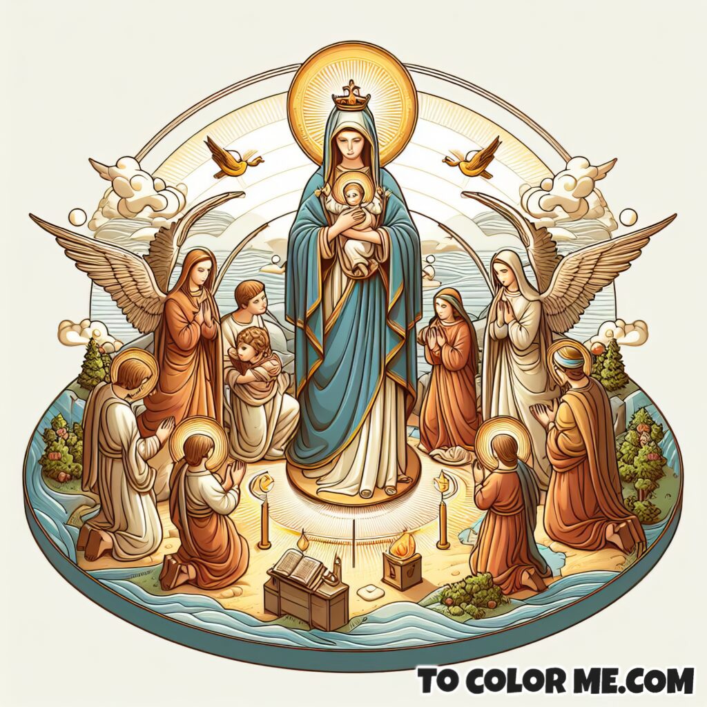 Divine Colors, Sacred Lines: The Good Counsel Coloring