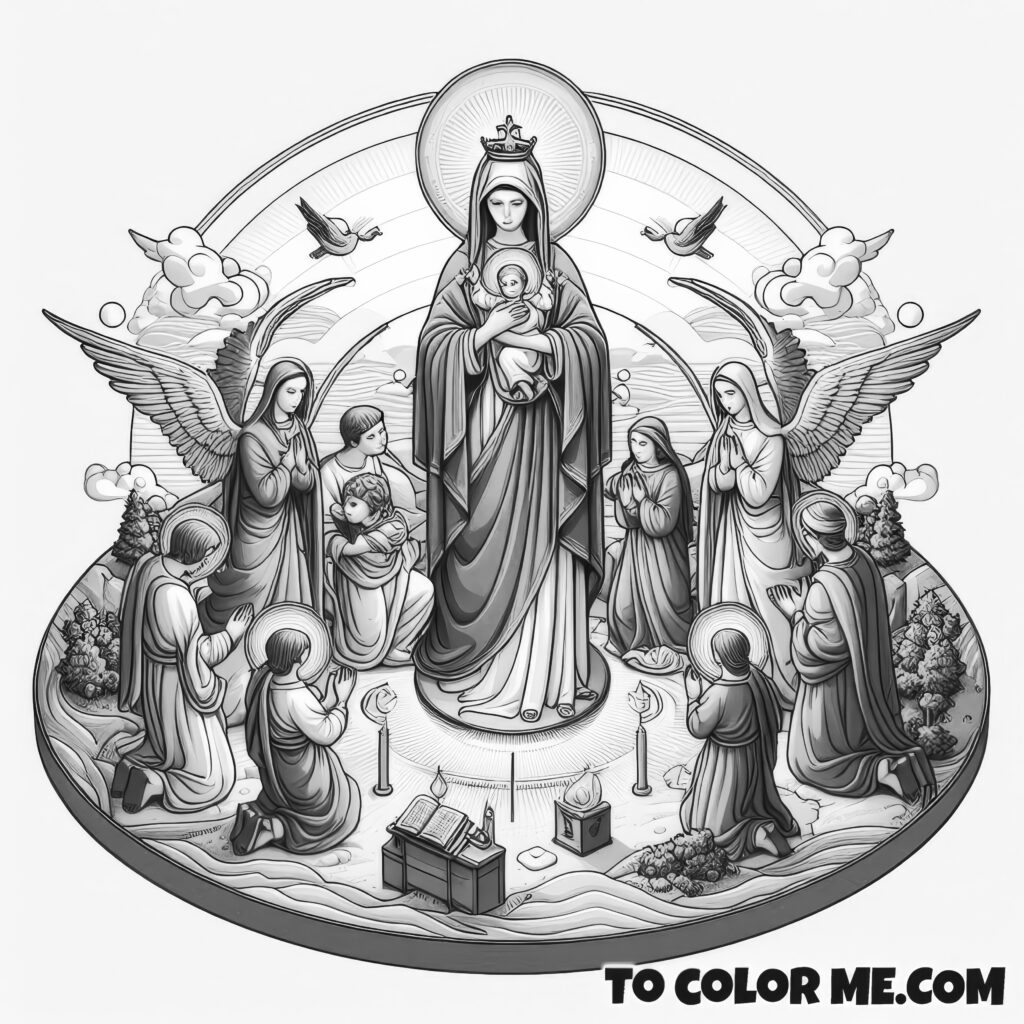 Divine Colors, Sacred Lines: The Good Counsel Coloring