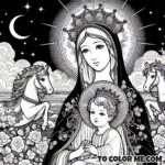 Colorful Serenity: Sketching Our Lady of Good Counsel