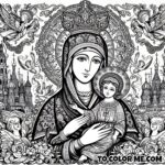 Our Lady’s Hues of Holiness: Good Counsel Coloring Art