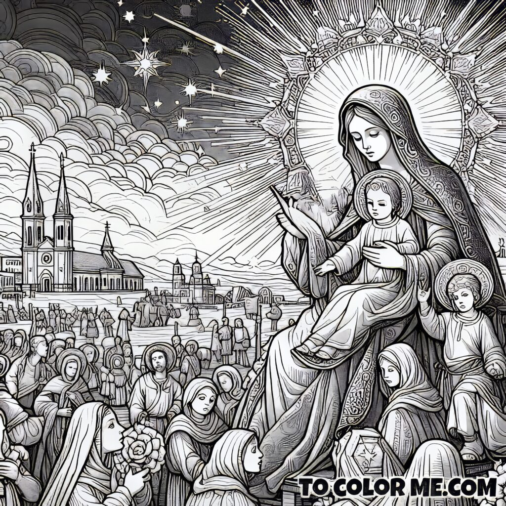 Artistic Grace: Coloring Our Lady of Good Counsel