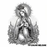 The Counsel of Color: Our Lady’s Inspirational Coloring Page