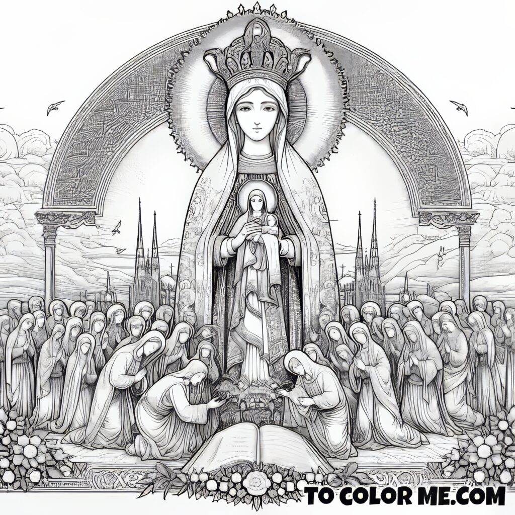 Our Lady of Good Counsel: Inspirational Coloring
