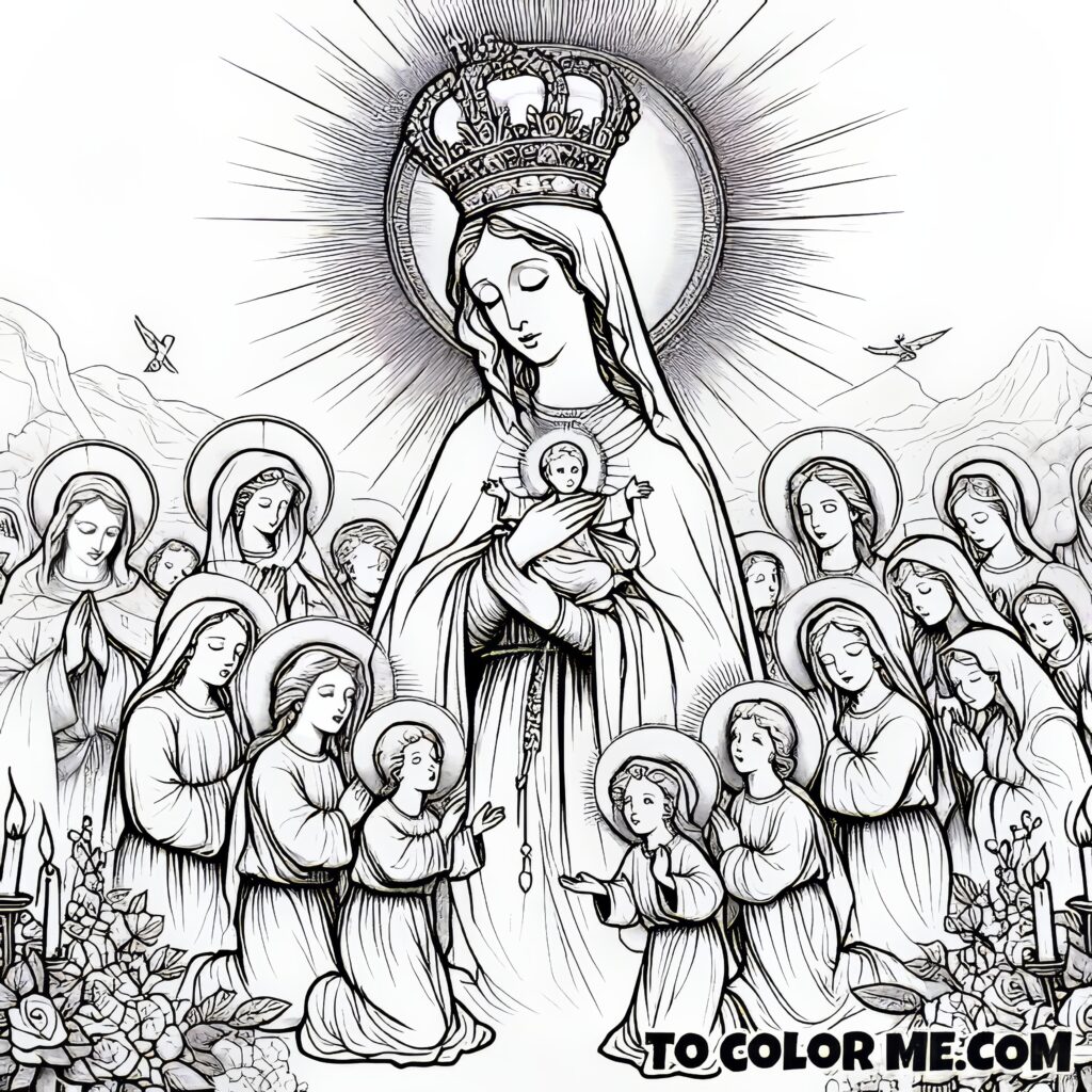 Coloring Solace: Our Lady of Good Counsel’s Divine Touch