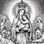 Mary’s Peaceful Palette: Good Counsel Coloring Inspirations