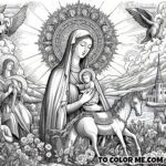 Divine Artistry: Our Lady of Good Counsel Coloring Edition