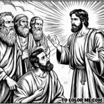 Witness of the Healed - Acts 4:8-12 Coloring Inspiration