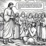 The Cornerstone of Salvation - Coloring Pages (Acts 4:8-12)