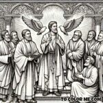 The Power of the Risen Christ - Coloring Pages (Acts 4:8-12)