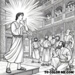 Peter’s Testimony of Faith - A Coloring Book Story (Acts 4:8-12)