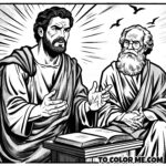 The Healing in His Name - Acts 4:8-12 Coloring Book