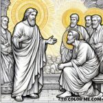 The Cornerstone Revealed - Spiritual Coloring Pages (Acts 4:8-12)