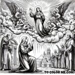 Coloring Grace: The Virgin Mary’s Appearance to Saint Agnes Scene