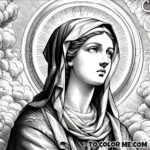 Saintly Grace: Free Saint Agnes Montepulciano Portrait Page