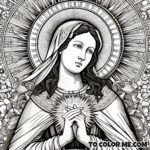 Divine Portrait: Saint Agnes of Montepulciano Coloring Craft
