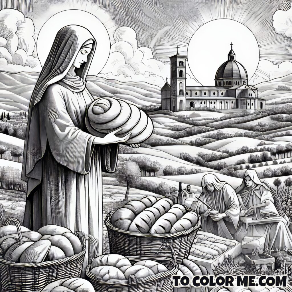 Saint Agnes’s Miracle: Downloadable Coloring Activity for Kids