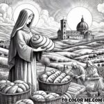 Saint Agnes’s Miracle: Downloadable Coloring Activity for Kids