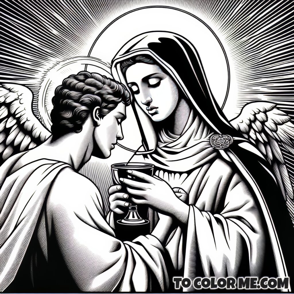 Coloring the Divine: Saint Agnes’s Communion with an Angel