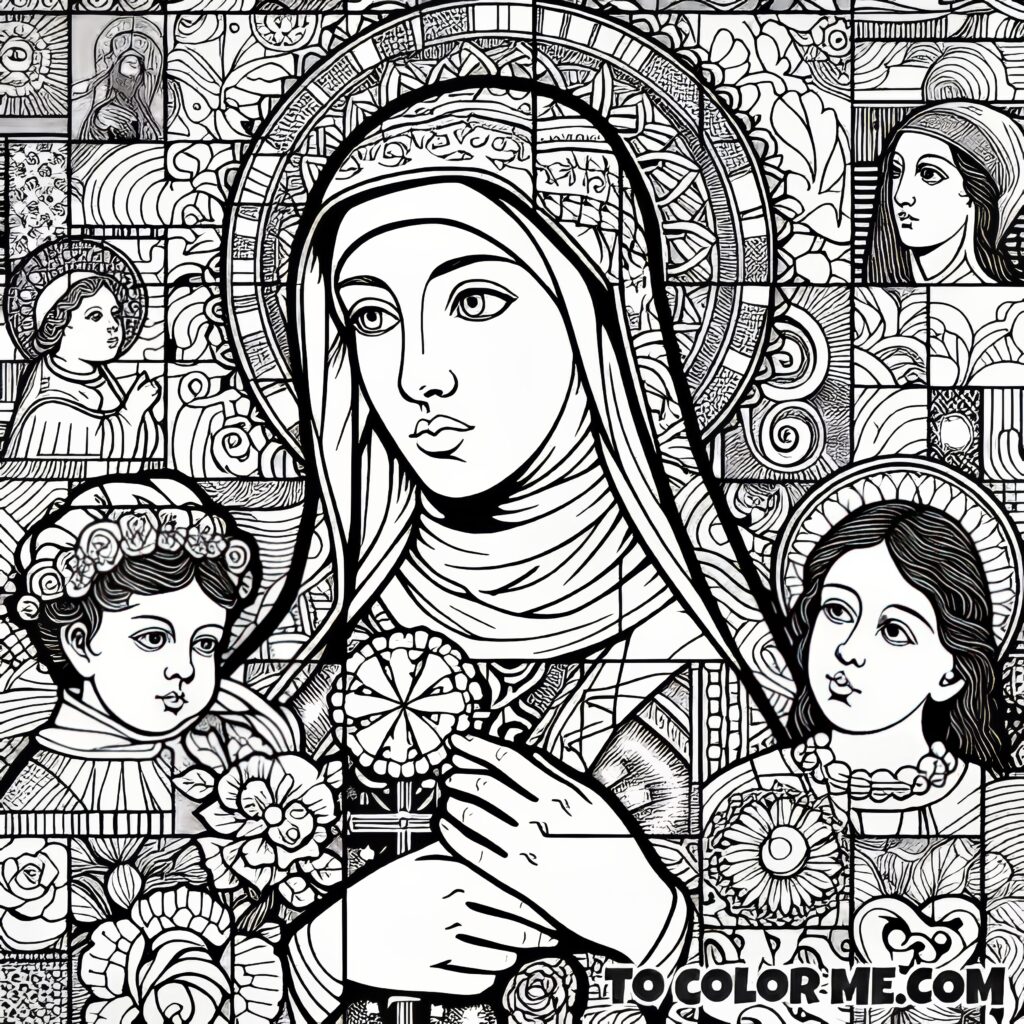 Saint Agnes’s Gaze: Montepulciano Portrait Coloring Experience